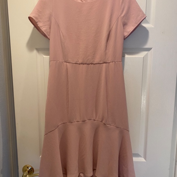 Avec Les Filles Petal Pink Knee Length High Low Flounce Dress -  Size 6 - Picture 3 of 12